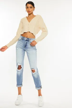 KanCan High Rise Mom Fit Jean