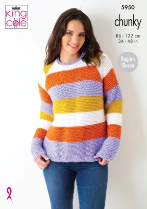 King Cole Sweaters Knitted in Big Value Chunky 5950