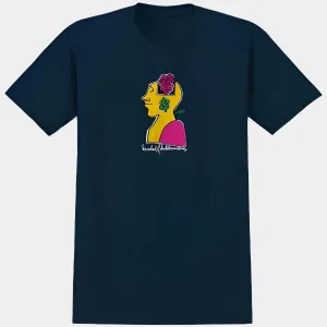 Krooked Skateboards Smart Money T-Shirt Navy