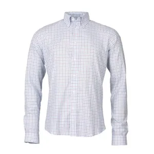 Laksen Blythe Mens Tattersall Shirt - Sky/Winy/Seagrass