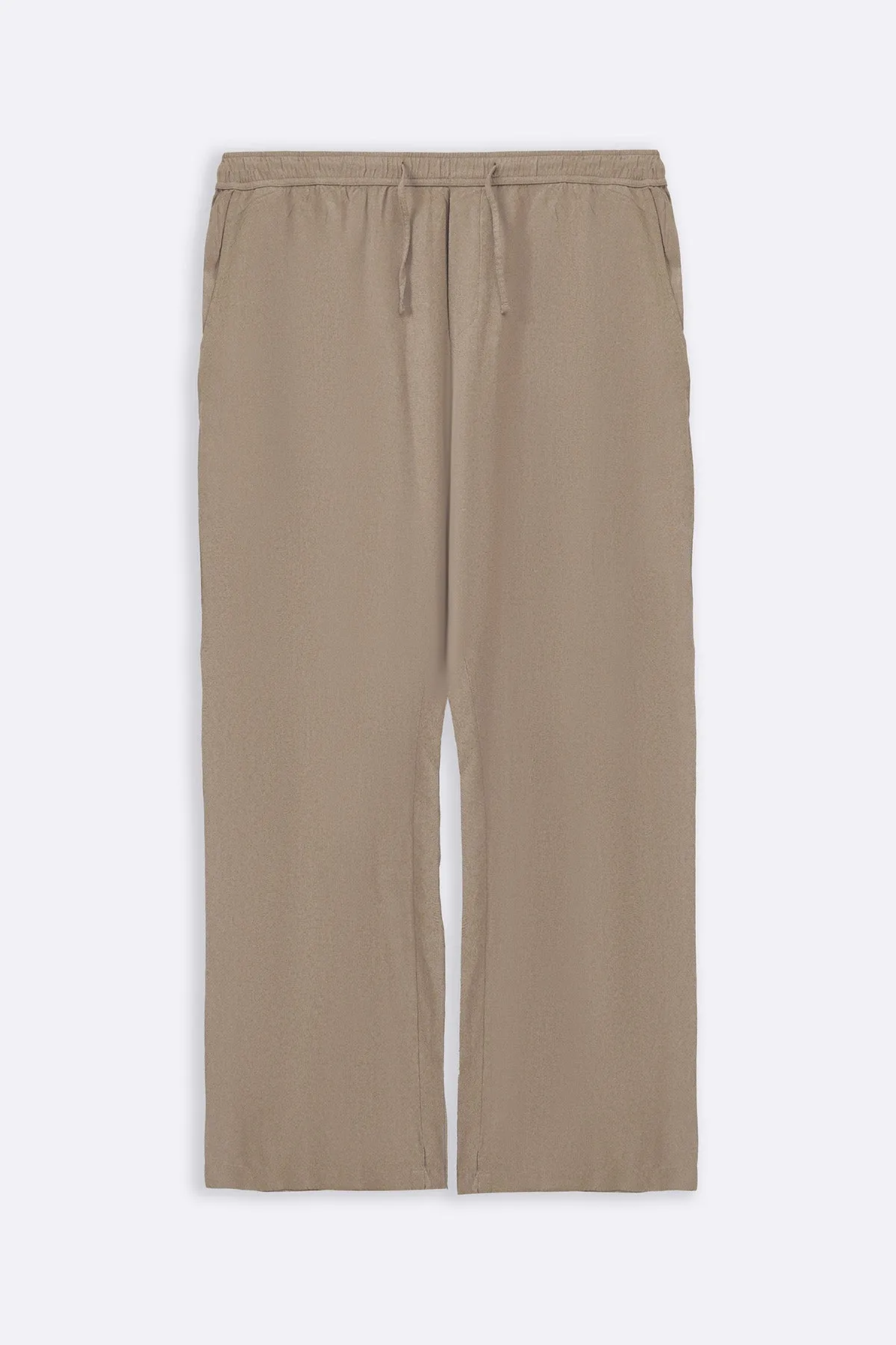 LINEN BLEND RELAXED TROUSERS