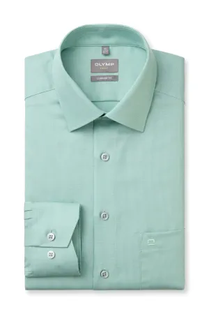 Luxor Comfort Fit Plain Shirt - Green