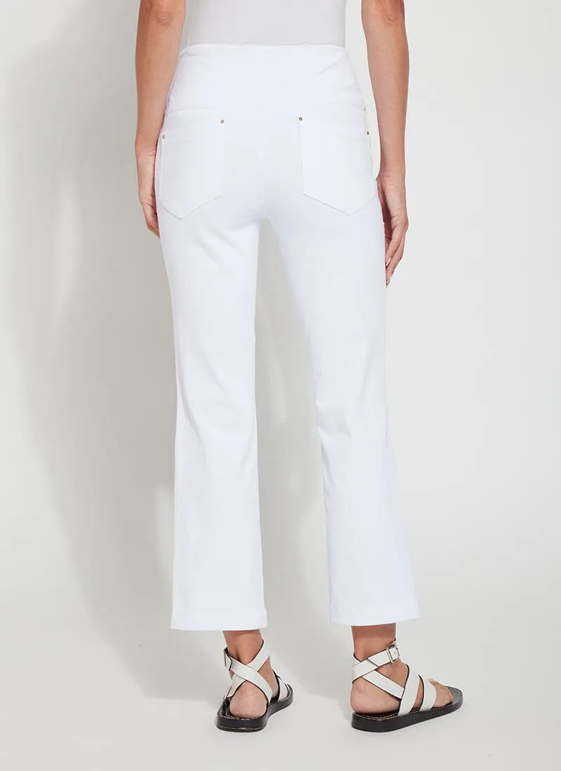 Lysse Ankle Denim Baby Bootcut in White
