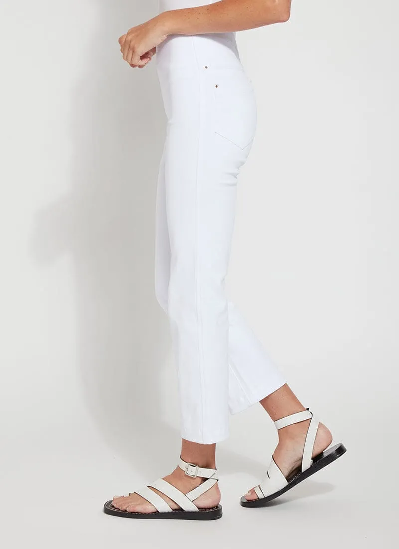 Lysse Ankle Denim Baby Bootcut in White