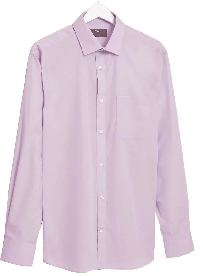 Mens easy-iron shirt with pocket