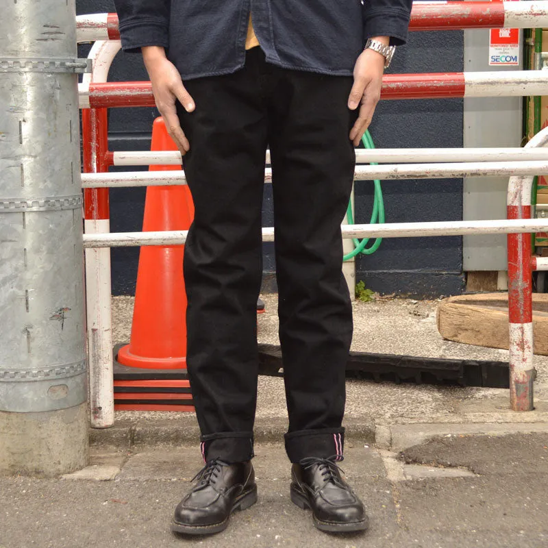 MOMOTARO JEANS "MMJZ1201" #200 CLASSIC TAPERED BLACK ZIPPER  15.7oz