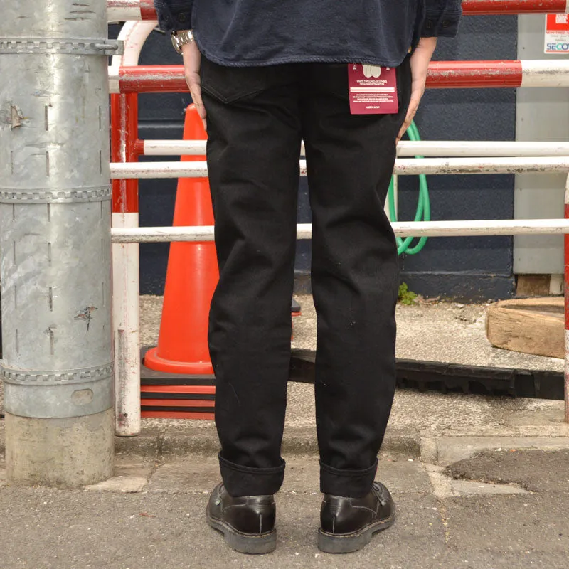 MOMOTARO JEANS "MMJZ1201" #200 CLASSIC TAPERED BLACK ZIPPER  15.7oz