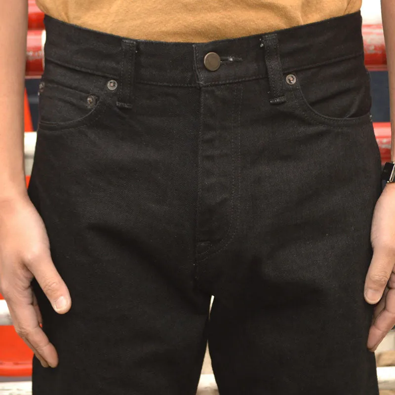 MOMOTARO JEANS "MMJZ1201" #200 CLASSIC TAPERED BLACK ZIPPER  15.7oz
