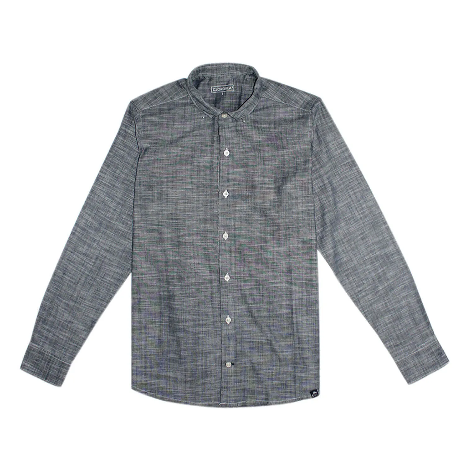 NAVY BLUE RESORT LONG SLEEVE SHIRT