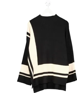 Phase Eight Black Kayleigh Chunky Boxy Striped Jumper UK M