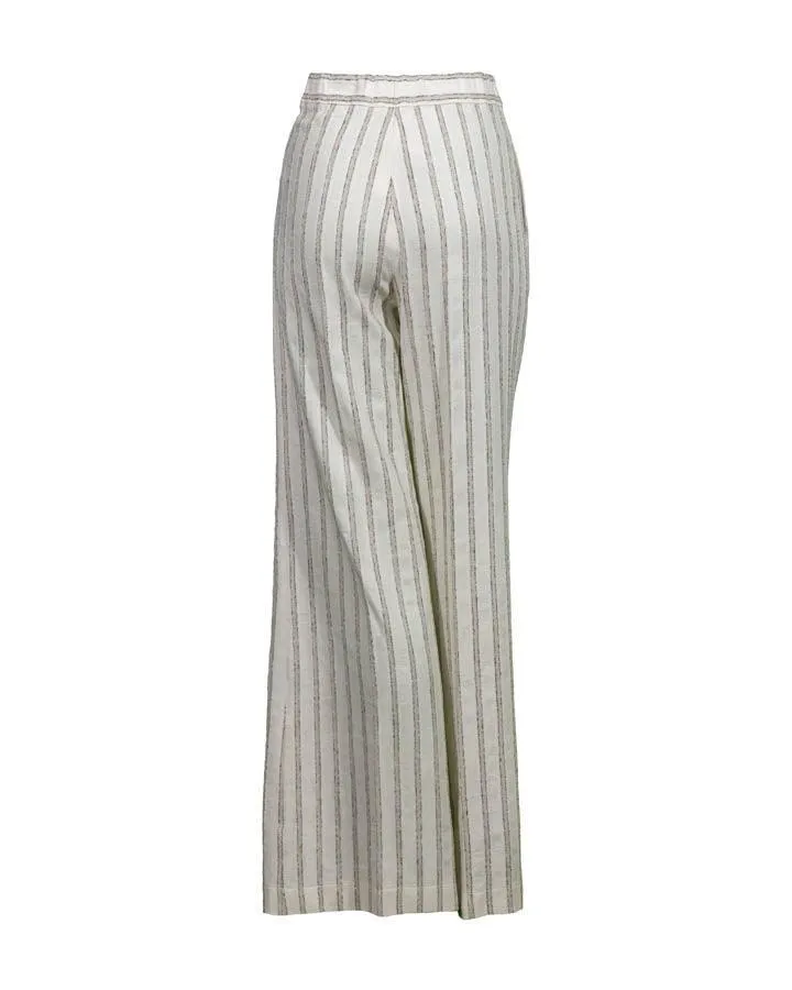 Purotatto Lurex Stripe Wide Leg Pant