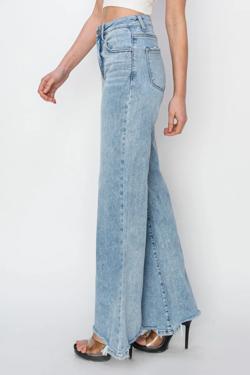 Raw Hem Risen Jeans
