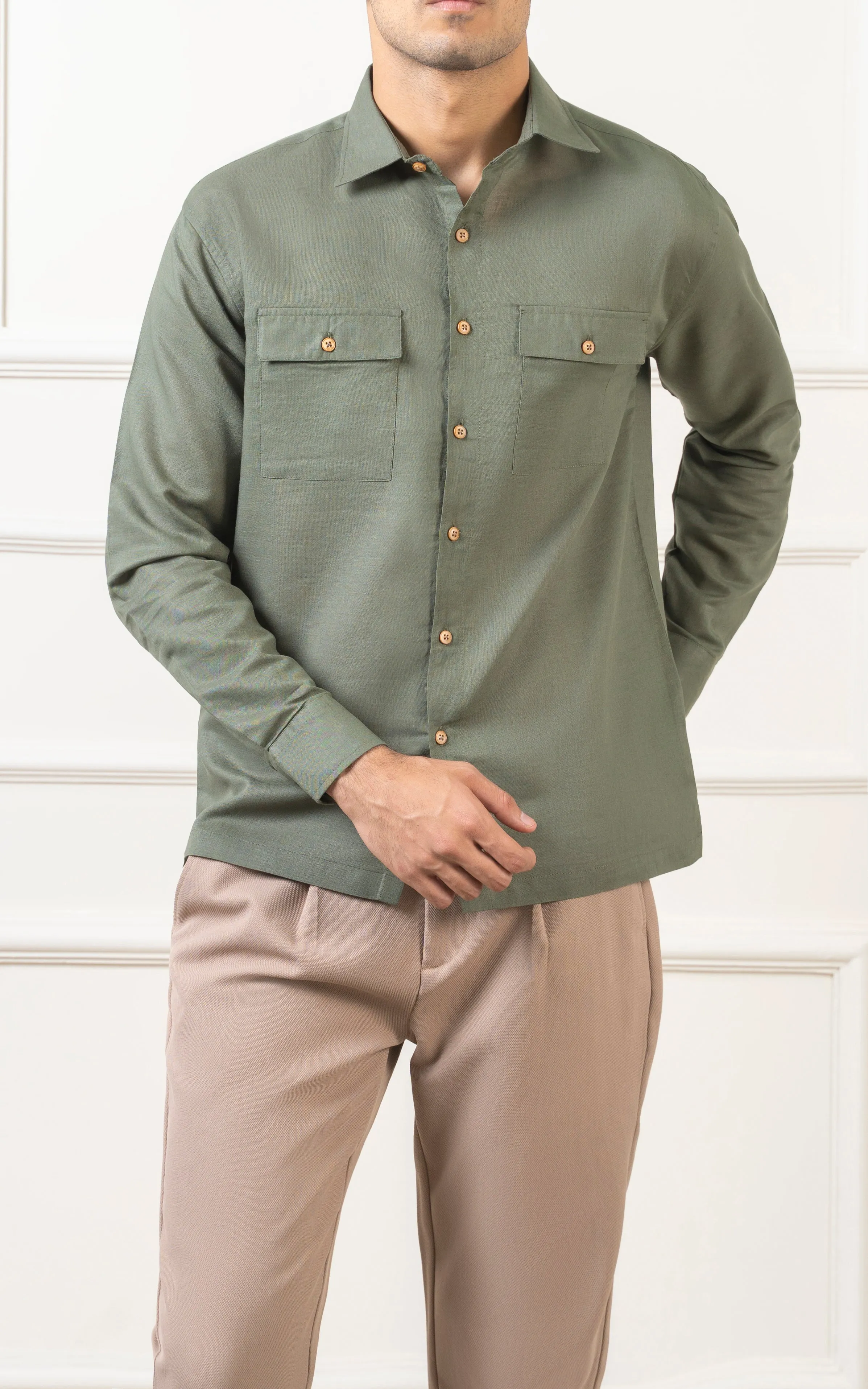 REGULAR COLLAR GREEN LINE