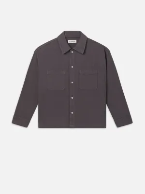Relaxed Double Pocket Shirt -- Slate Gray