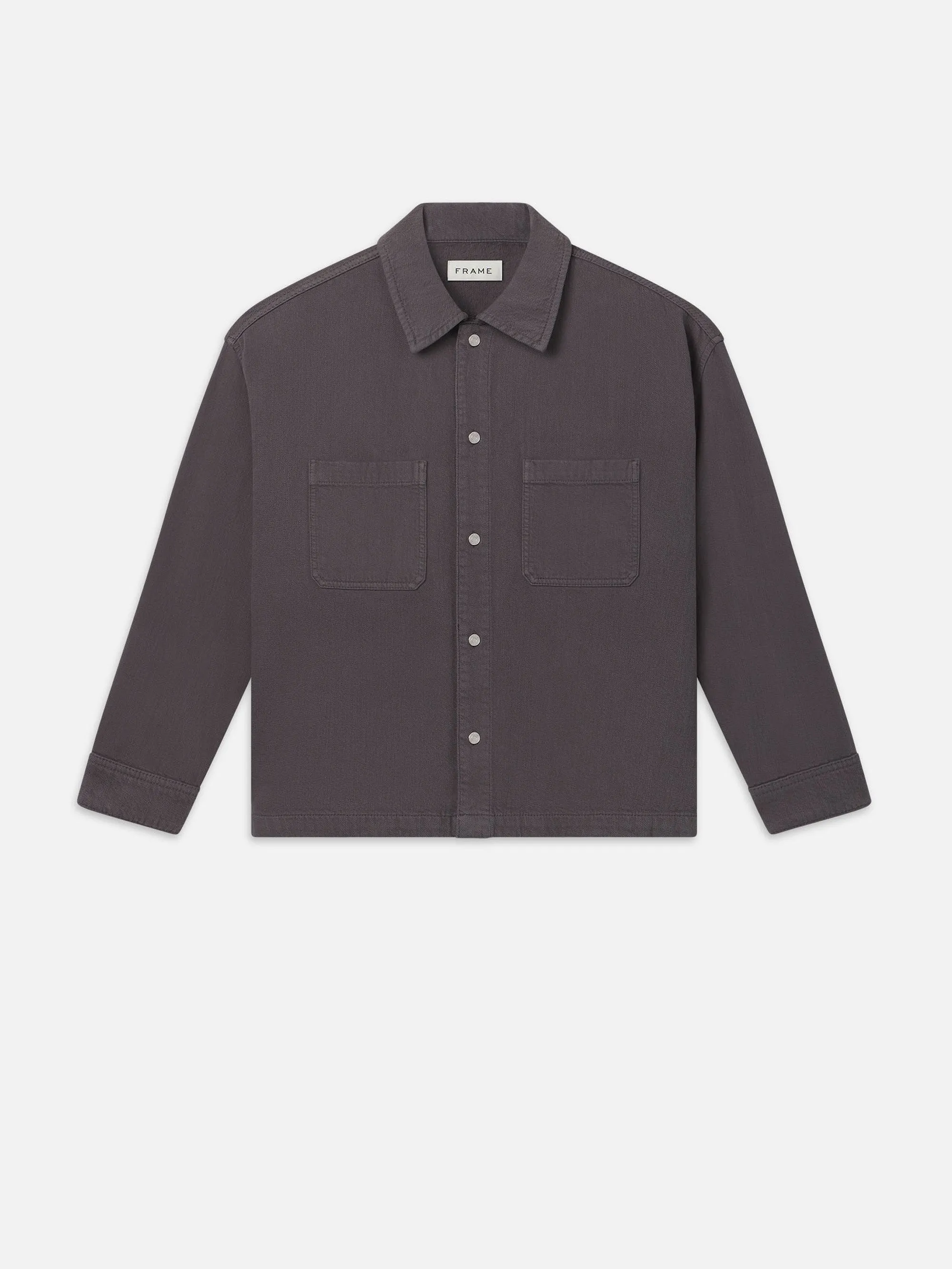 Relaxed Double Pocket Shirt -- Slate Gray