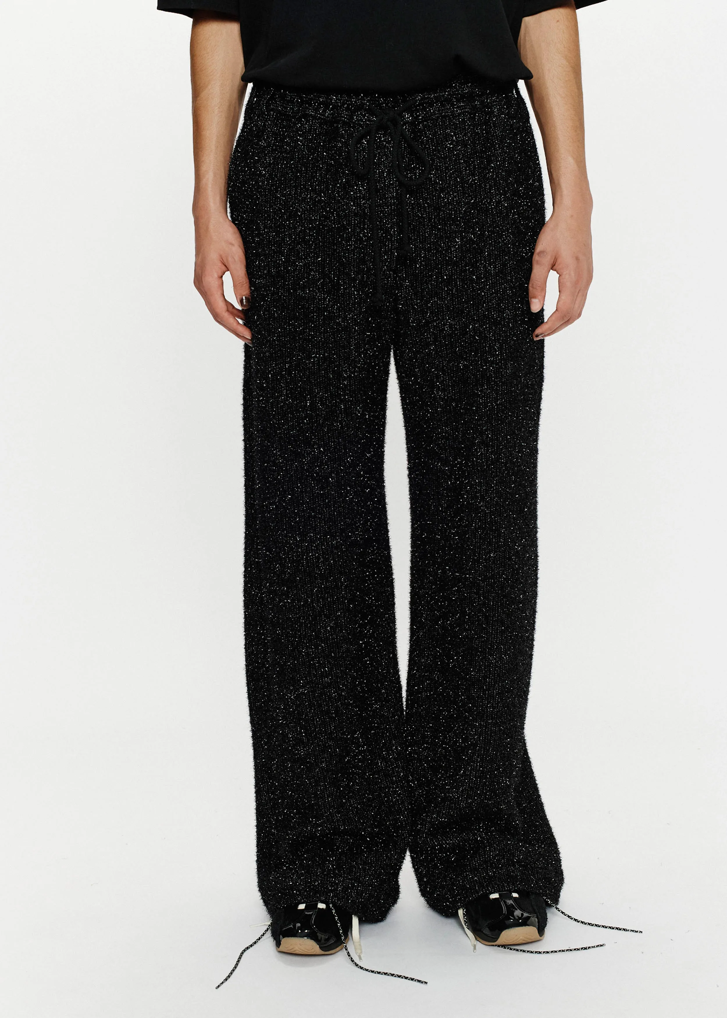 Relaxed Lounge Pant - Speckle Knit (Black)