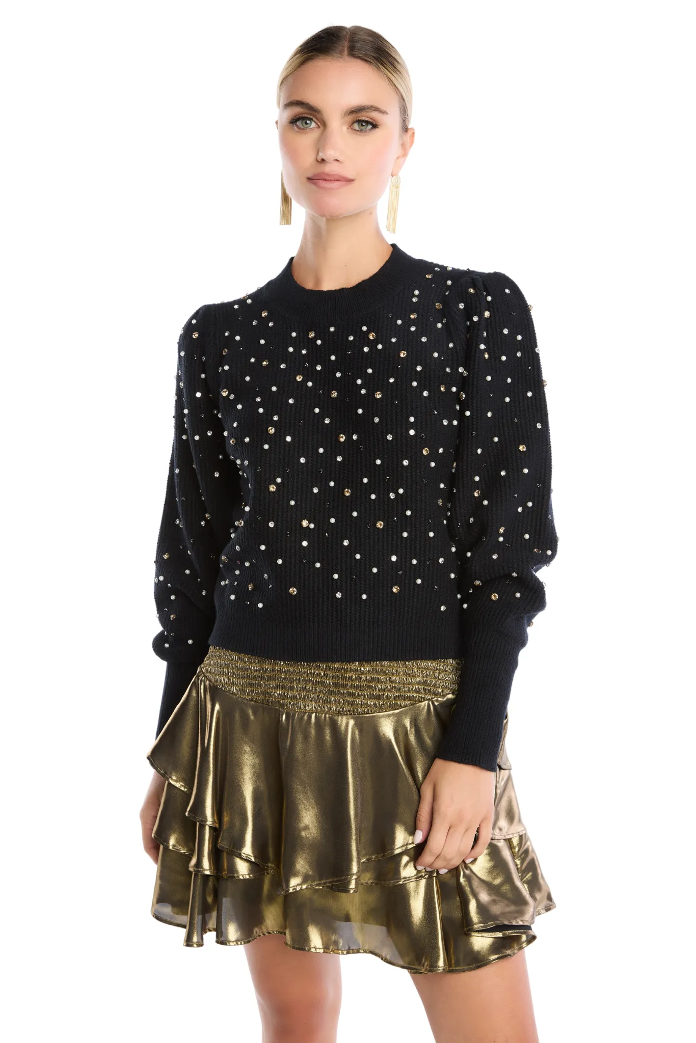 RHINESTONE CHARLOTTE SWEATER
