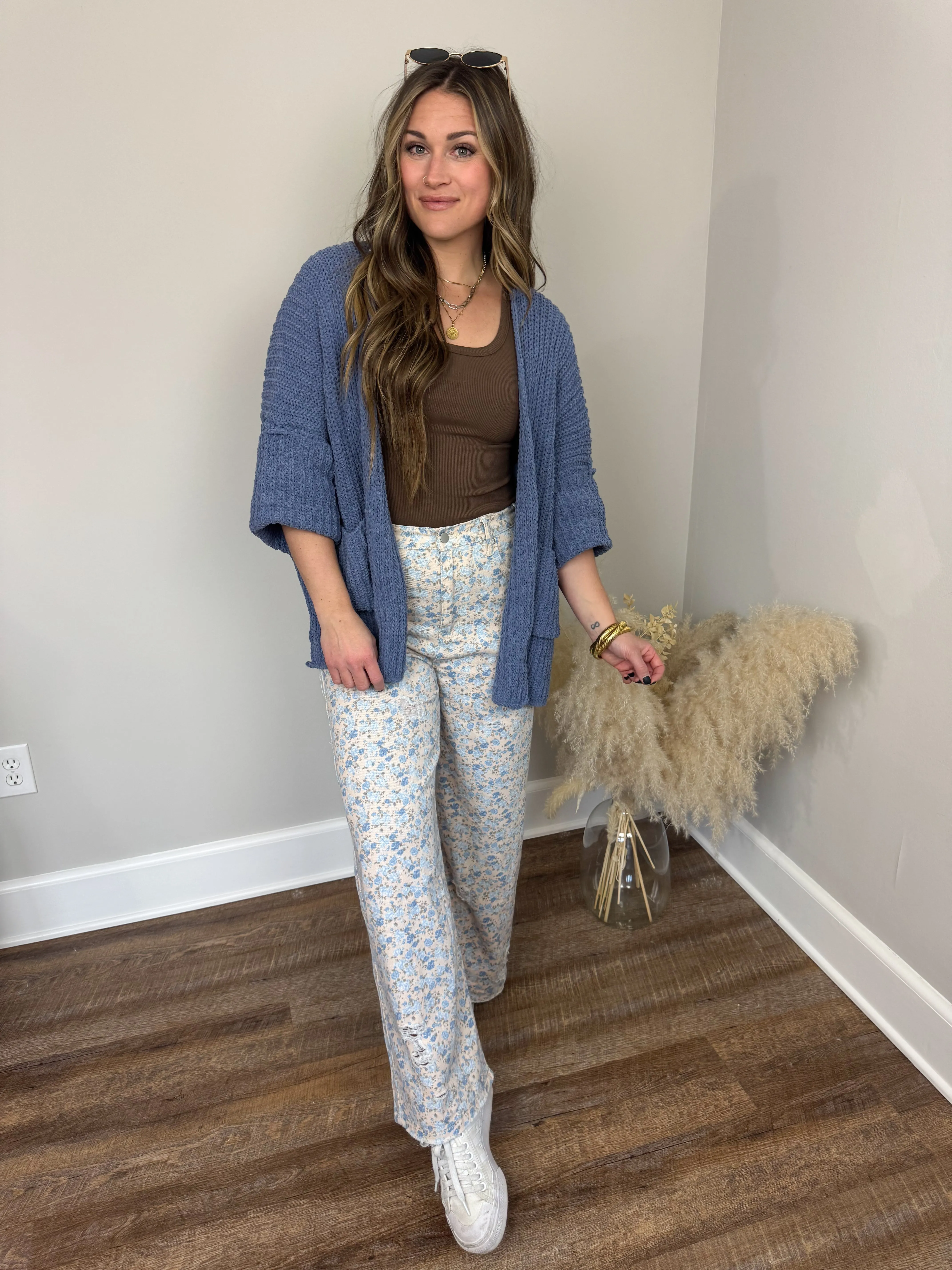 Rowan Chunky Cardigan | Blue