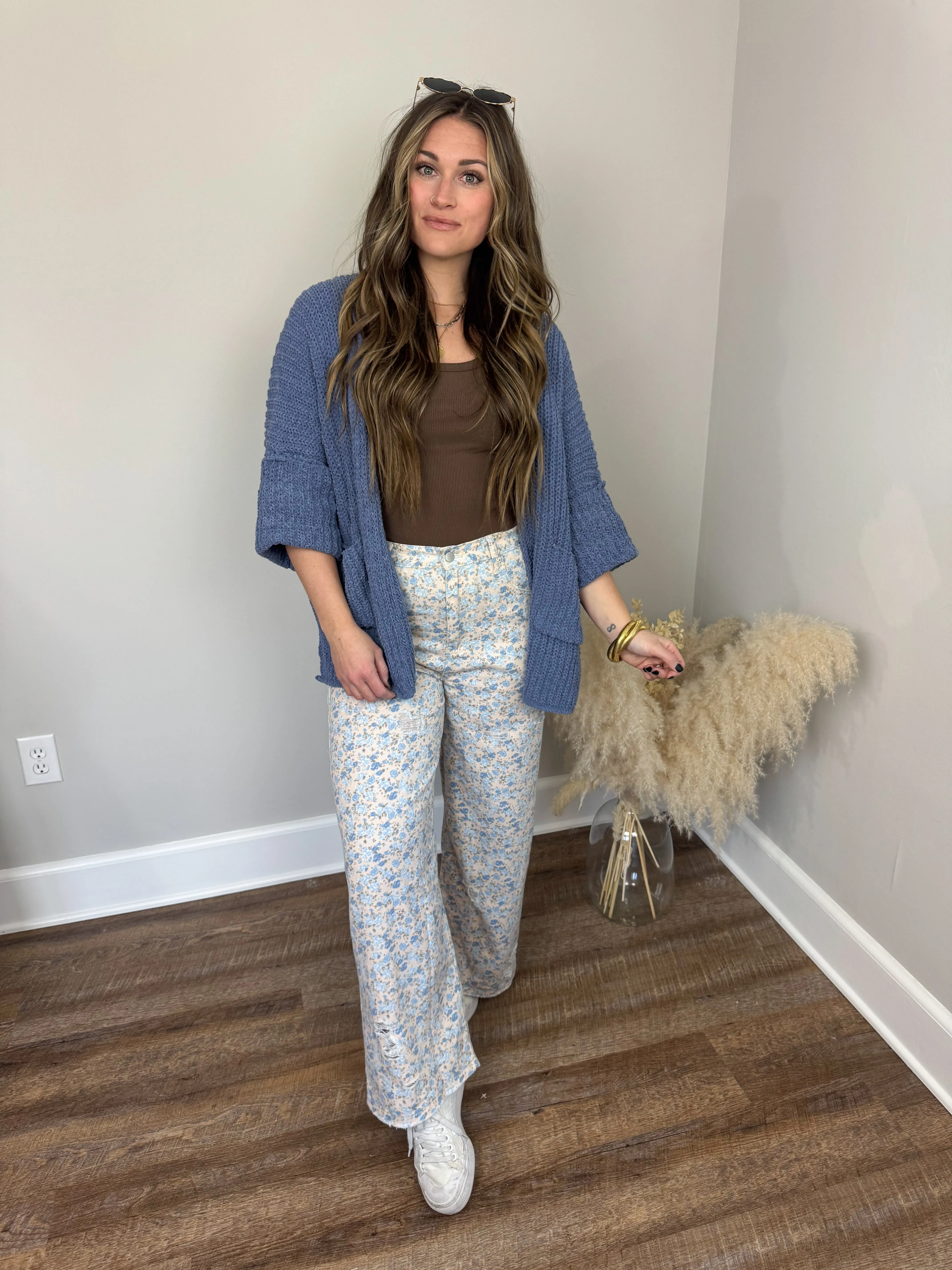 Rowan Chunky Cardigan | Blue