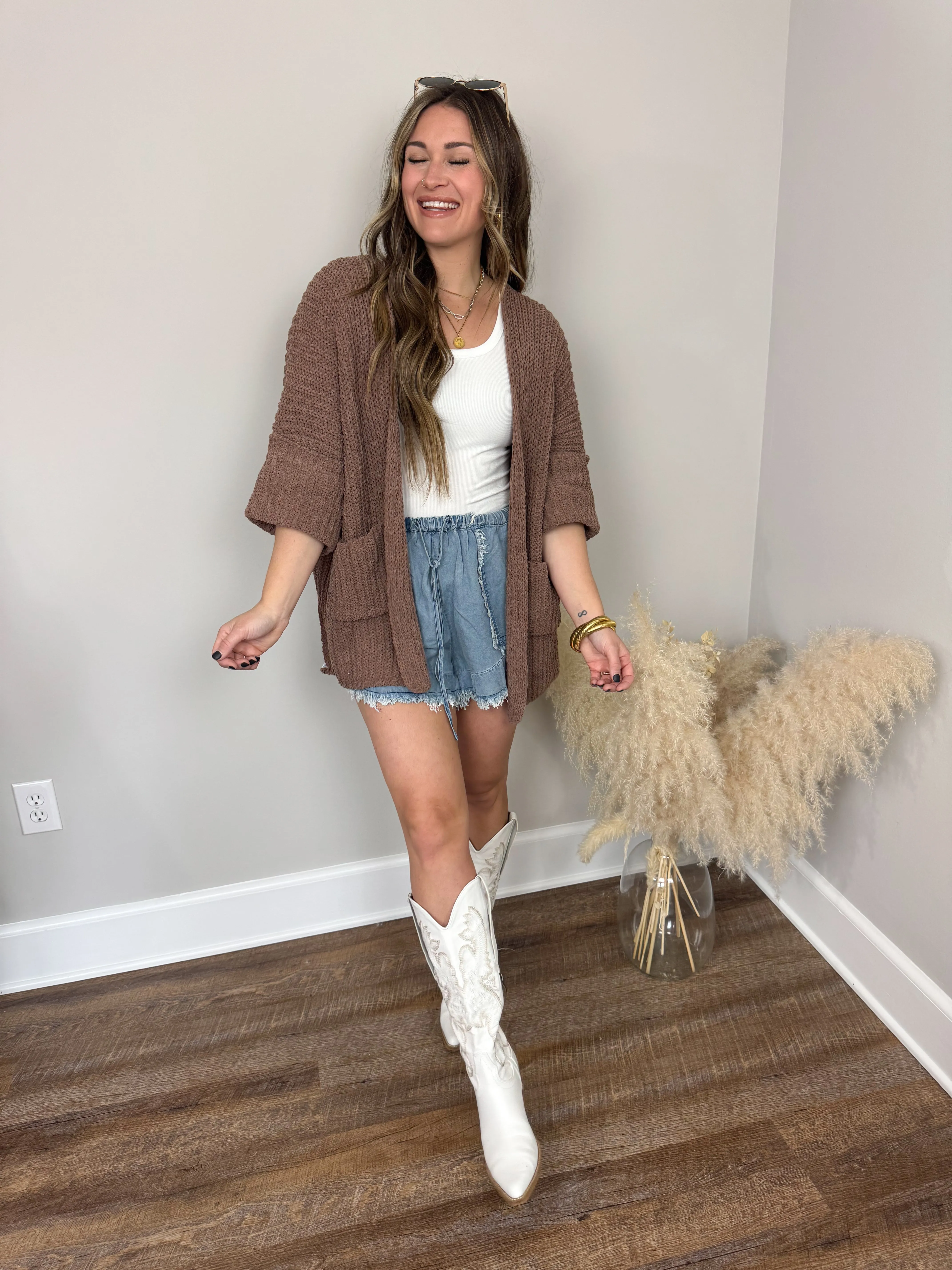 Rowan Chunky Cardigan | Chocolate