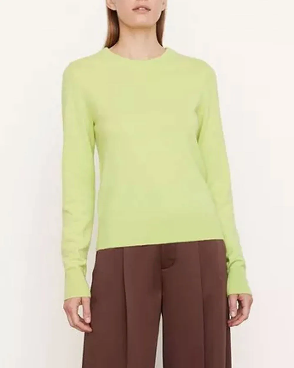 Serpentine Fitted High Crew Sweater