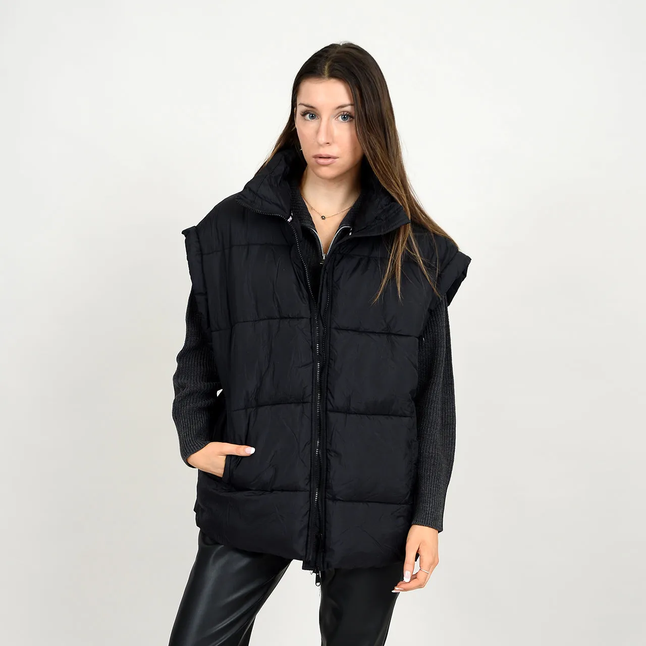 The Ash Puffer Vest | Black
