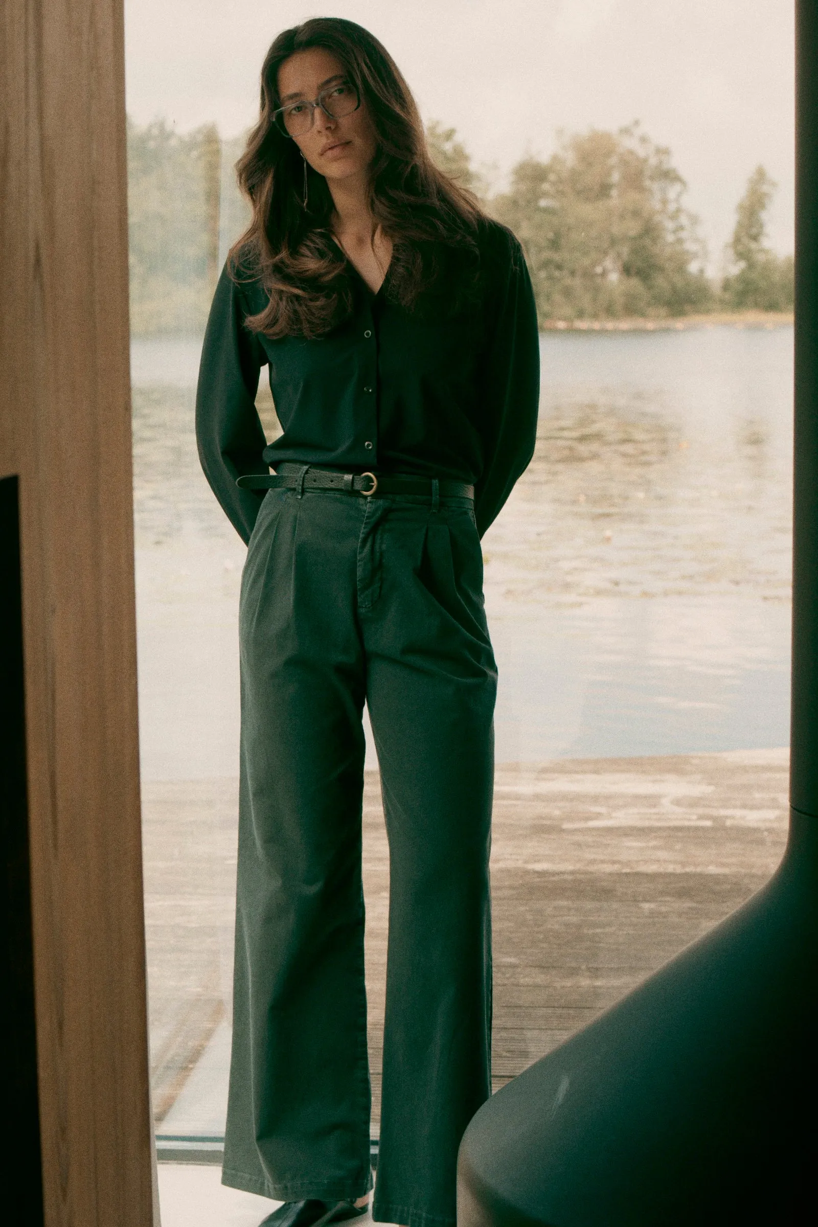 TROUSERS (W24Z672) BLACKISH