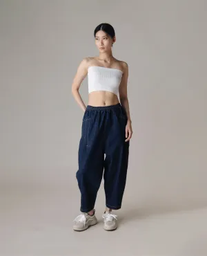 Unisex: The Loose Pants (Dark Blue Denim)