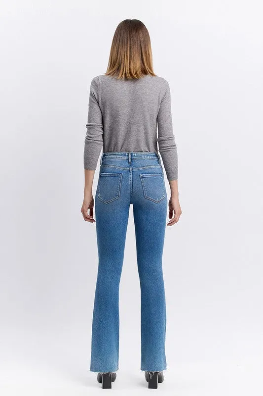 VERVET Miranda Mid Rise Clean Bootcut Jeans