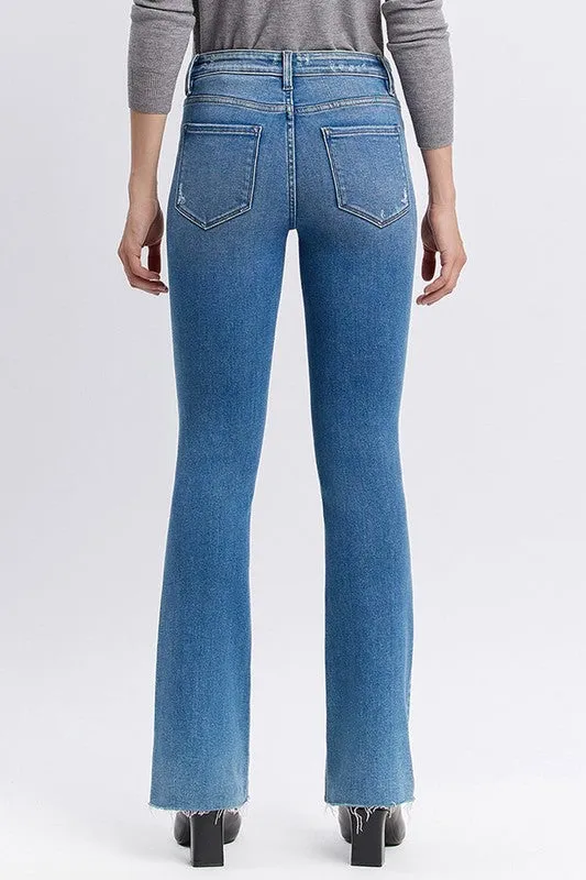 VERVET Miranda Mid Rise Clean Bootcut Jeans