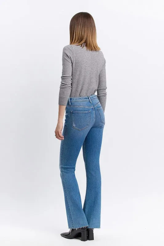 VERVET Miranda Mid Rise Clean Bootcut Jeans