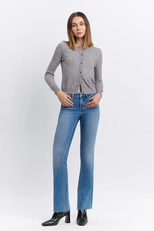 VERVET Miranda Mid Rise Clean Bootcut Jeans