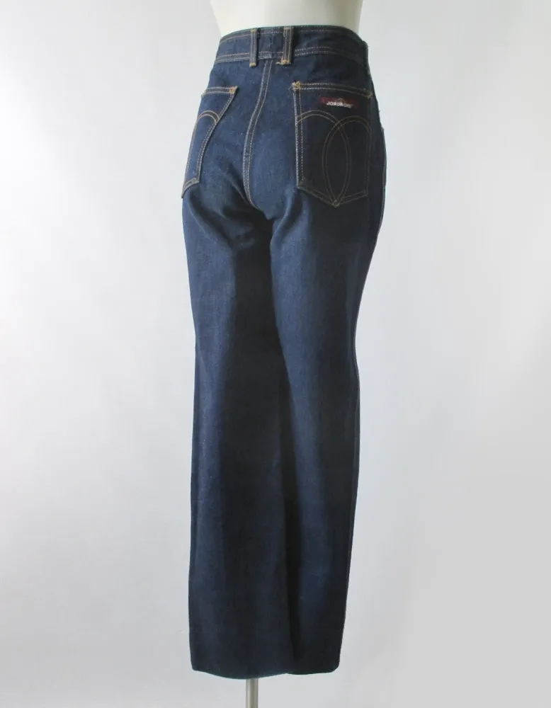 Vintage 70's Jordache High Waist Denim Blue Jeans S