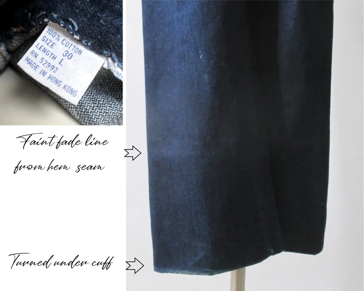 Vintage 70's Jordache High Waist Denim Blue Jeans S