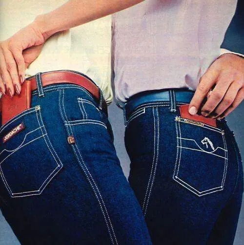 Vintage 70's Jordache High Waist Denim Blue Jeans S