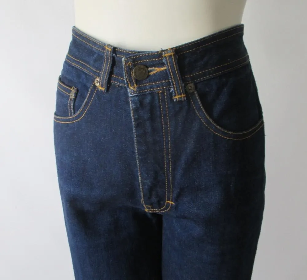 Vintage 70's Jordache High Waist Denim Blue Jeans S