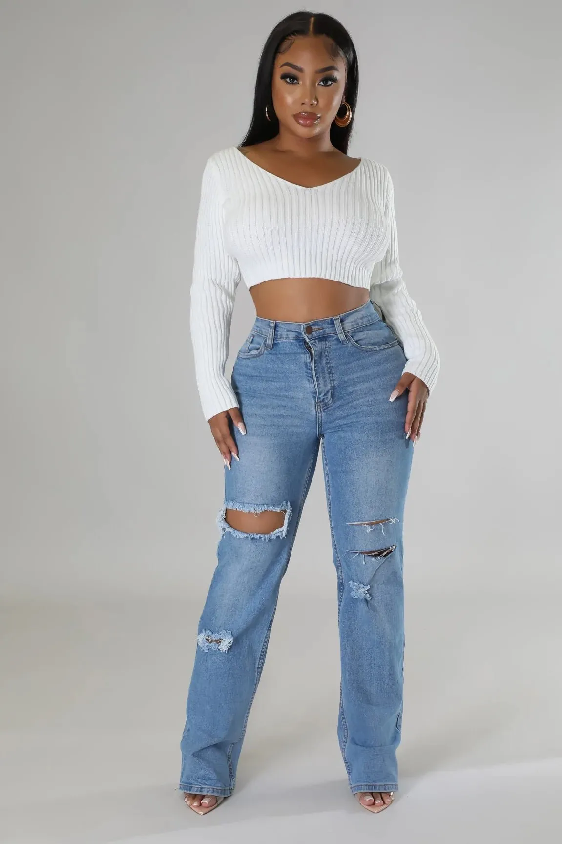 Warm Wishes Knit Sweater Winter White