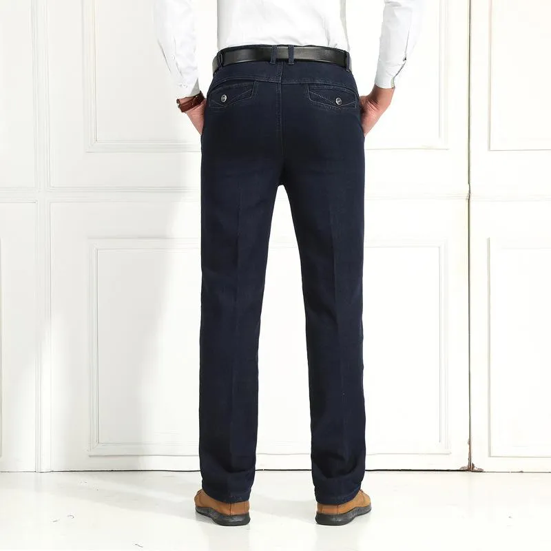 West Louis Elastic High Waist Casual Jeans