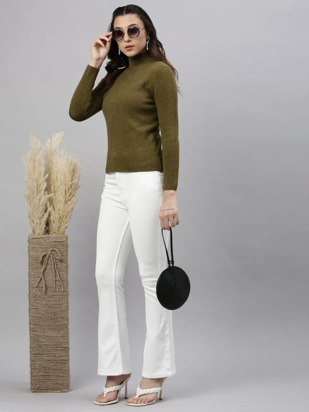 Women White Comfort Bootcut Stretchable Jeans