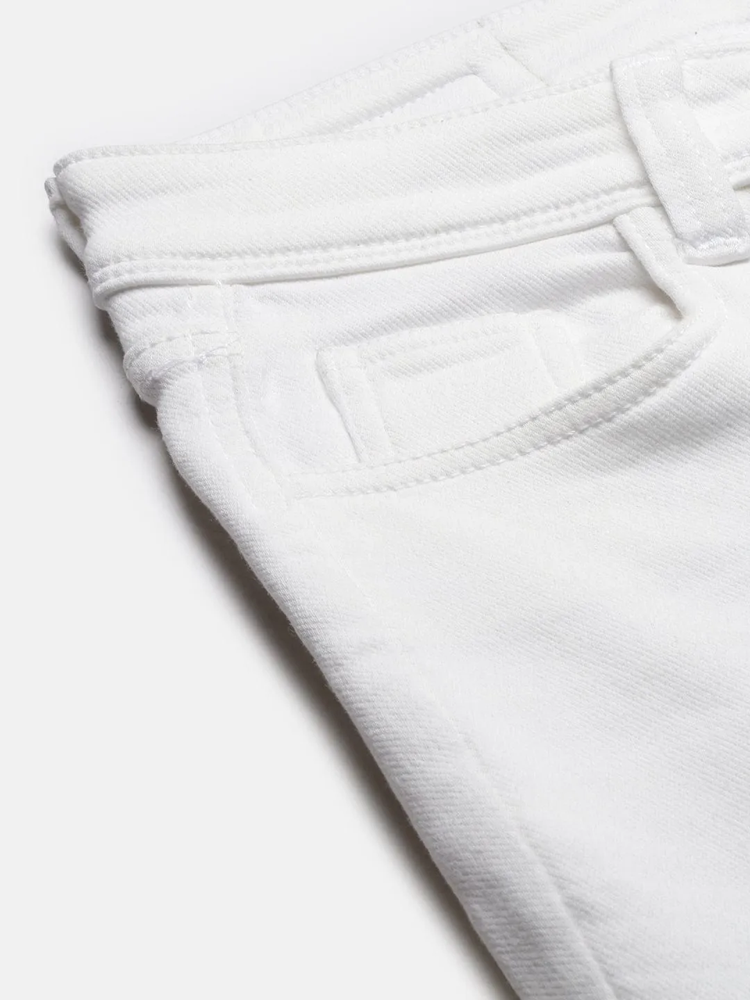 Women White Comfort Bootcut Stretchable Jeans