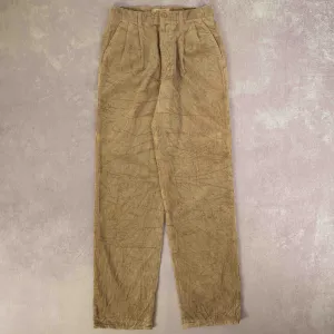 WOMEN'S VINTAGE RELAXED JUMBO CORD TROUSERS - W29 X L34