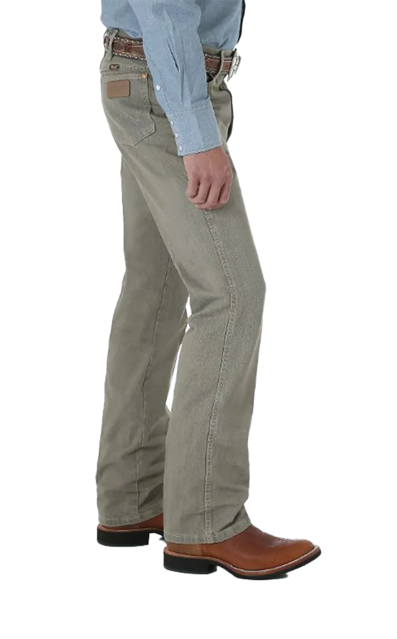Wrangler Men's Vintage Dark Brown Denim Jeans
