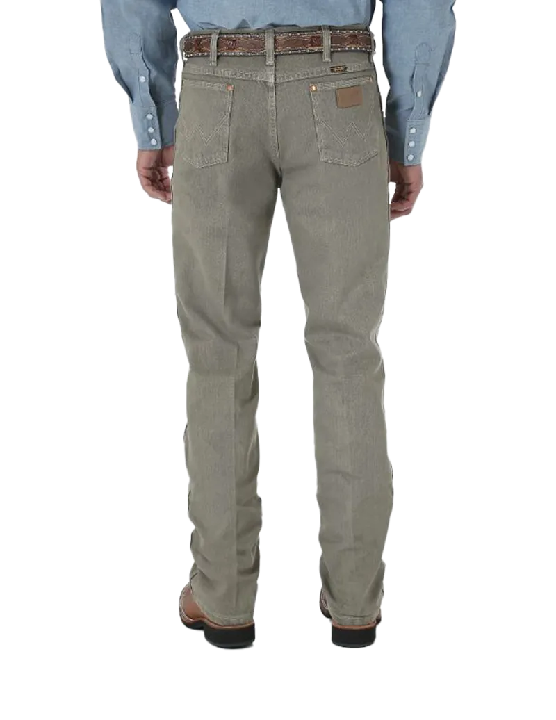 Wrangler Men's Vintage Dark Brown Denim Jeans