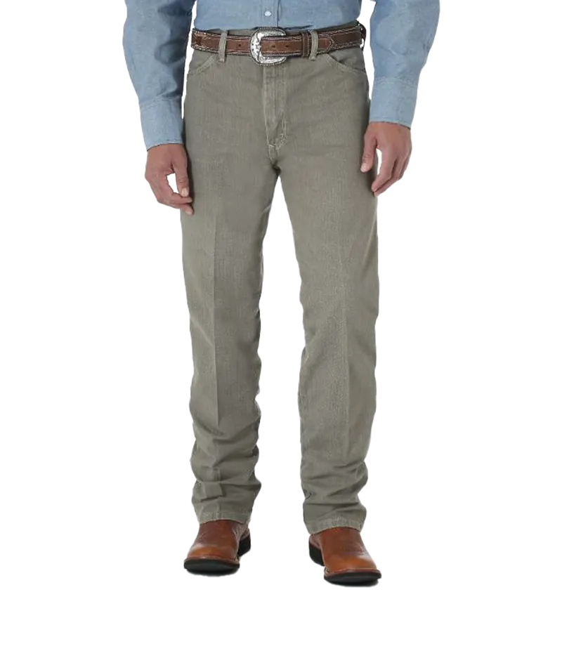 Wrangler Men's Vintage Dark Brown Denim Jeans